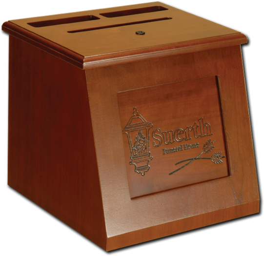 Memorial Donation Box Engraved Panel