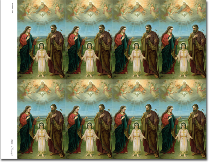 Holy Family Prayer Cards