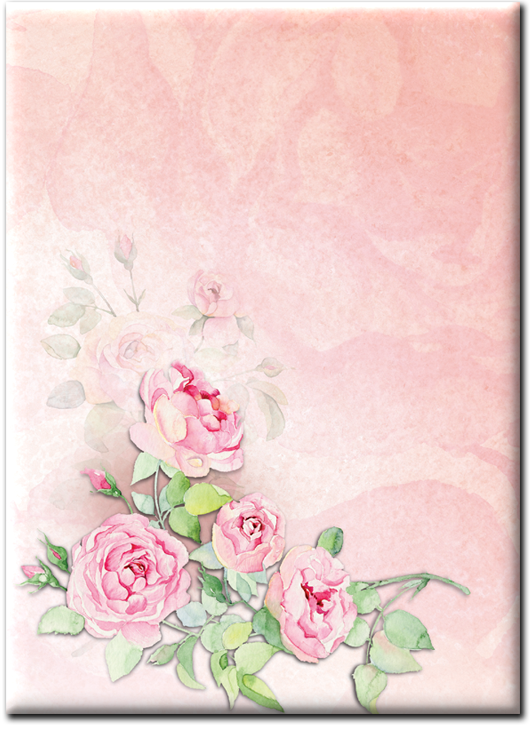 Pink Rose and Lavender Dried Medium Bouquet, Bookblock