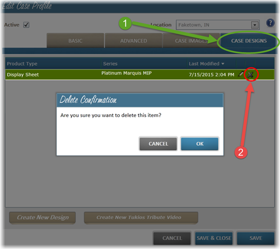 5. Delete Confirmation 5. Delete Confirmation