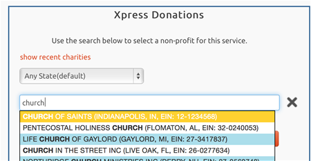 Charity Name Charity Name