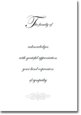 Elite Thermography Scroll Acknowledgement - The Family of