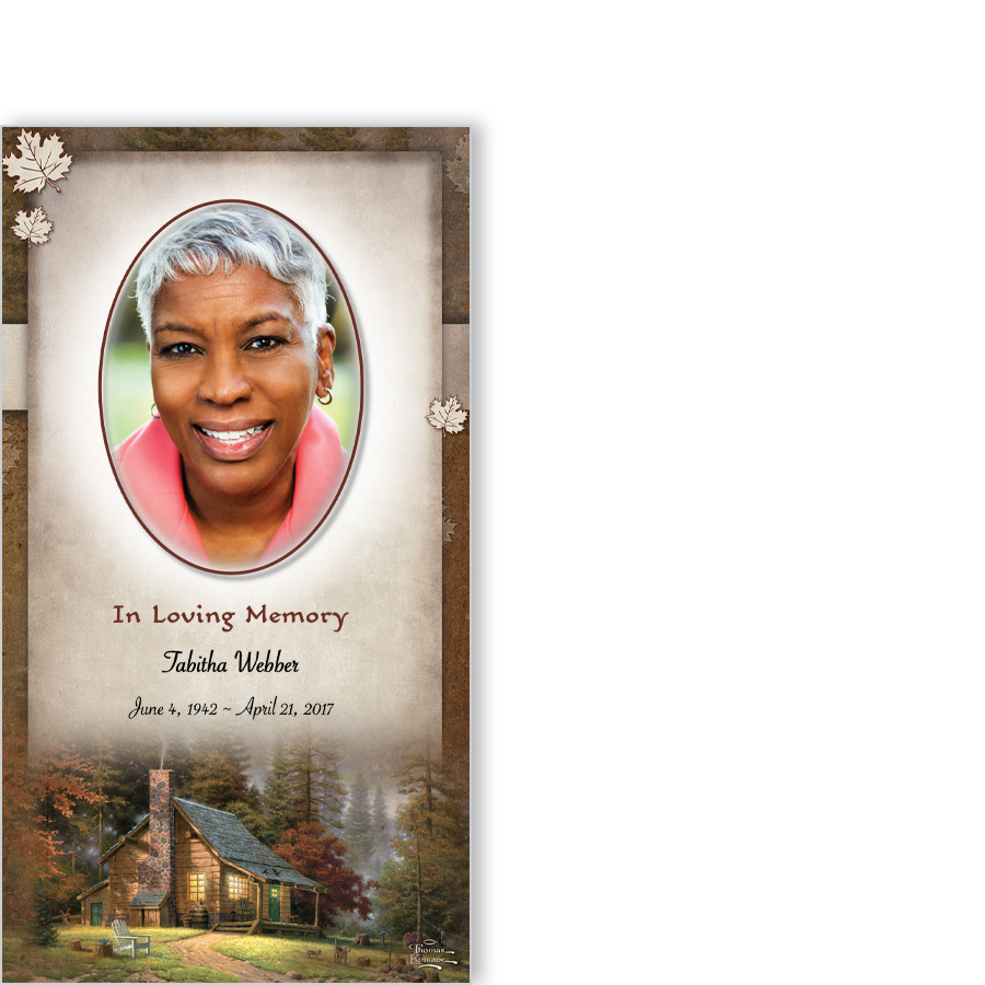 Family Tree Tri-Fold Service Folder