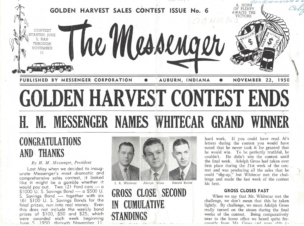 The Messenger Newsletter November 22 1950