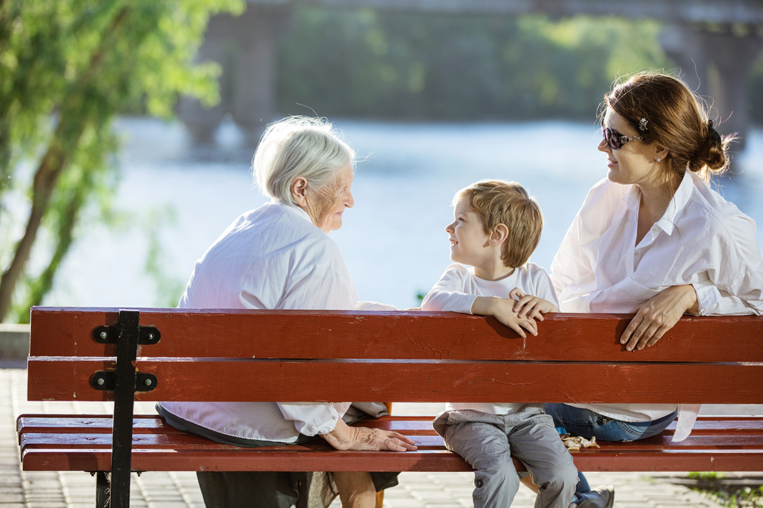 Grandmother with Daughter and Grandson