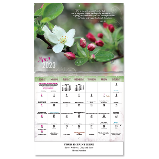 His World Catholic Calendar