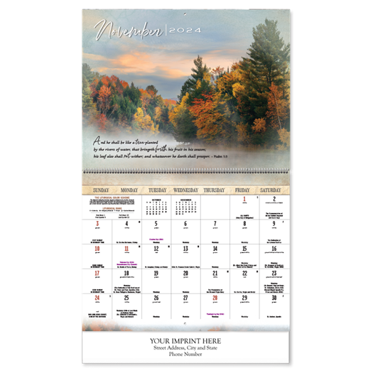 His World Catholic Calendar