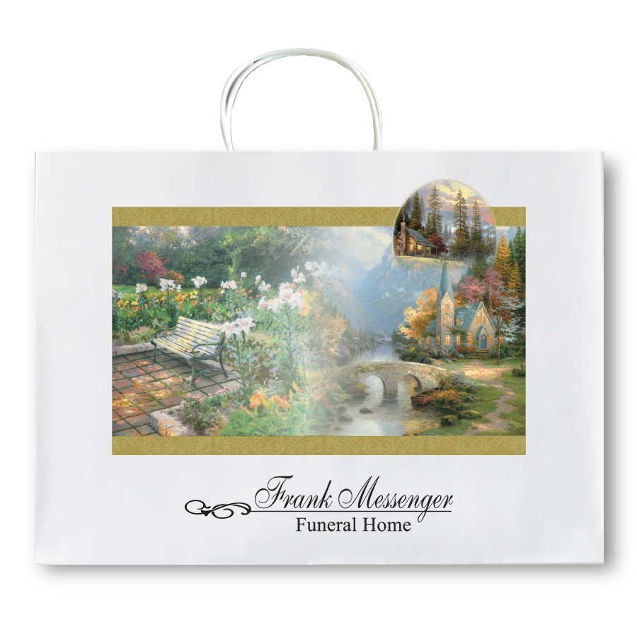 Thomas Kinkade Paper Tote Bag