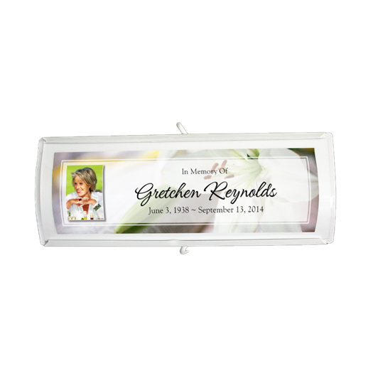 Personalized Temporary Surface Grave Marker