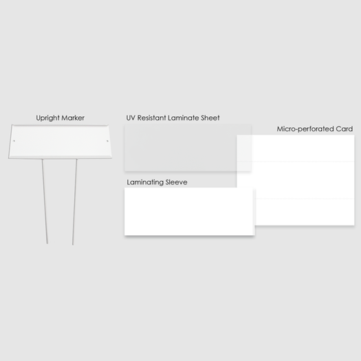 Personalized Temporary Upright Grave Marker