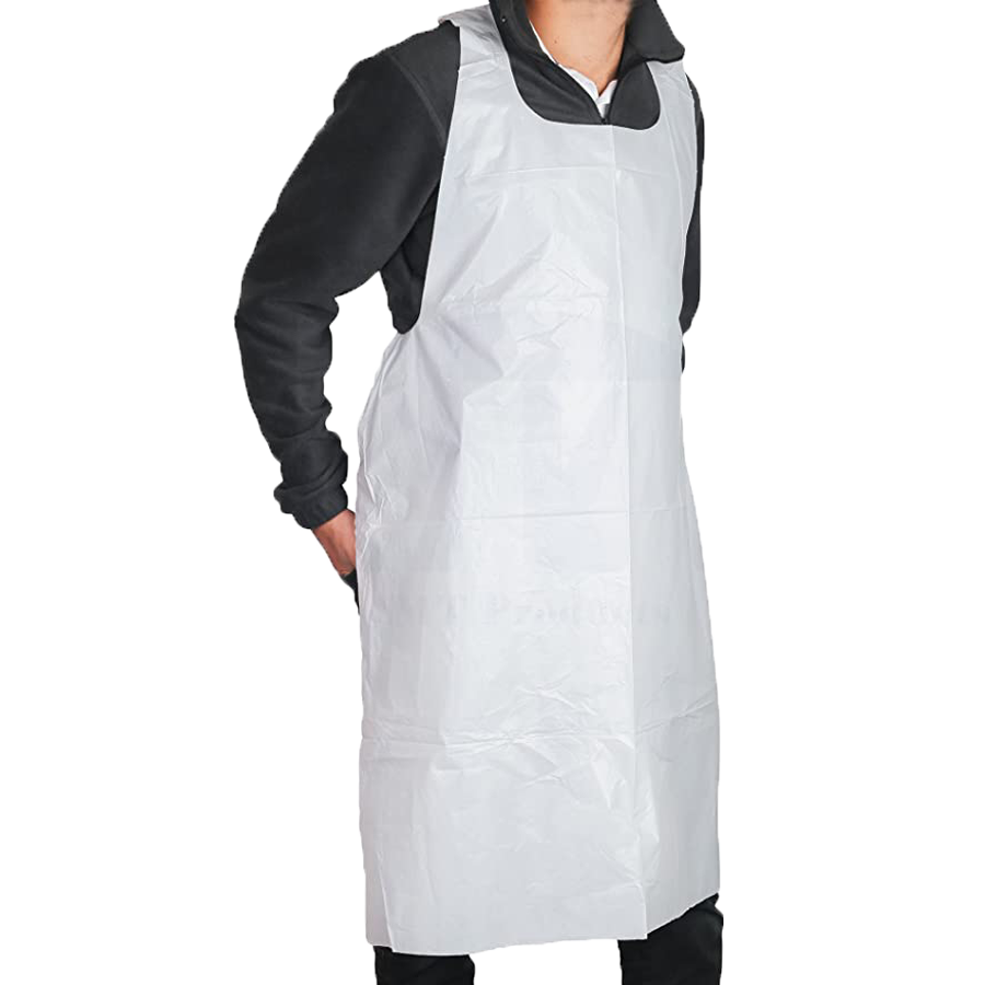 White Disposable Apron
