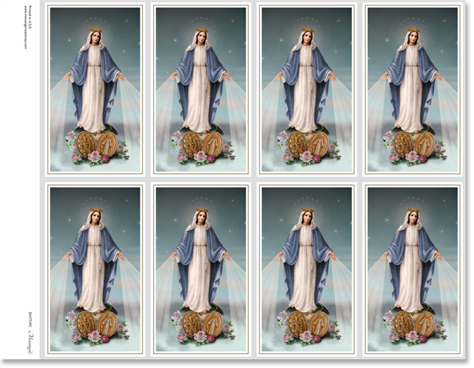 Divinity Miraculous Medal Prayer Card