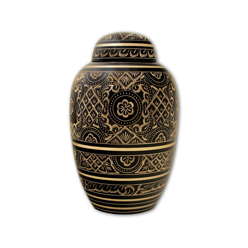 Lustrous Brass Urn